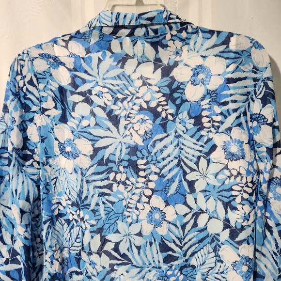 CATHY DANIELS TOP BLUE & WHITE COLLARED TWINSET WITH CAMI SIZE SMALL NWT - Picture 5 of 11